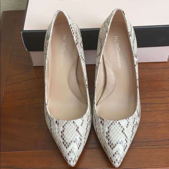 New BCBGeneration Snake Print Heel - Picture 7 of 9
